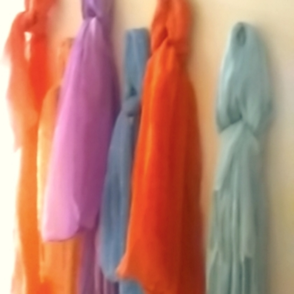 Lot of scarves